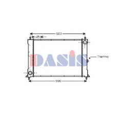 370001N AKS DASIS Радиатор, охлаждение двигателя