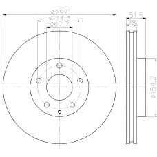 MDC2536 MINTEX Тормозной диск