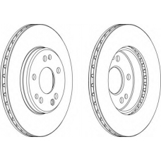 DDF181C-1 FERODO Тормозной диск