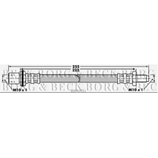 BBH6451 BORG & BECK Тормозной шланг