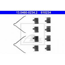 13.0460-0234.2 ATE Комплектующие, колодки дискового тормоза