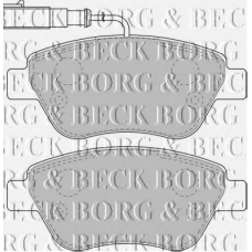 BBP1716 BORG & BECK Комплект тормозных колодок, дисковый тормоз