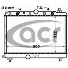 300900 ACR Радиатор, охлаждение двигателя