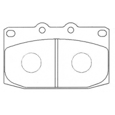 PN-5279 JNBK Колодки тормозные