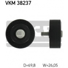 VKM 38237 SKF Паразитный / ведущий ролик, поликлиновой ремень