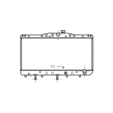TO2080 AVA Радиатор, охлаждение двигателя