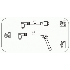 JP100 JANMOR Комплект проводов зажигания