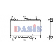 110520N AKS DASIS Радиатор, охлаждение двигателя