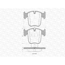 363702160563 MAGNETI MARELLI Комплект тормозных колодок, дисковый тормоз