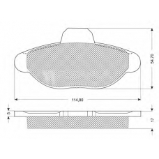 FB210188 FLENNOR Комплект тормозных колодок, дисковый тормоз