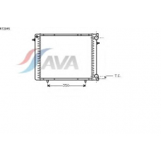 RT2045 AVA Радиатор, охлаждение двигателя