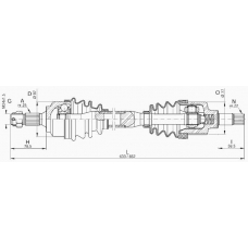 DRS6257.00 OPEN PARTS Приводной вал