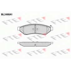 BL2498A1 FTE Комплект тормозных колодок, дисковый тормоз