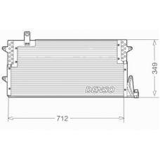 DCN32007 DENSO Конденсатор, кондиционер