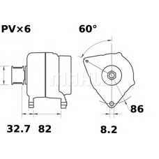 MG 306 MAHLE Генератор