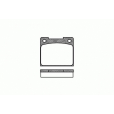 0039.00 REMSA Комплект тормозных колодок, дисковый тормоз