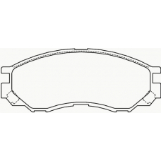 P 54 020 BREMBO Комплект тормозных колодок, дисковый тормоз