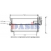 082120N AKS DASIS Конденсатор, кондиционер