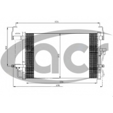 300519 ACR Конденсатор, кондиционер