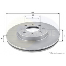 ADC0506V COMLINE Тормозной диск