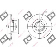 BD1546 DJ PARTS Тормозной диск