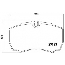 P 24 084 BREMBO Комплект тормозных колодок, дисковый тормоз