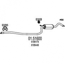 01.51600 MTS Средний глушитель выхлопных газов
