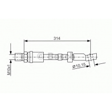 1 987 476 408 BOSCH Тормозной шланг