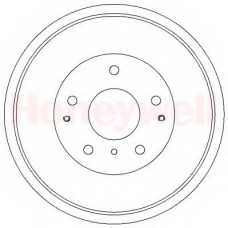 329309B BENDIX Тормозной барабан