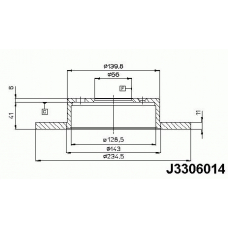 J3306014 NIPPARTS Тормозной диск