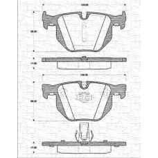 363702161260 MAGNETI MARELLI Комплект тормозных колодок, дисковый тормоз