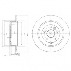 BG4124 DELPHI Тормозной диск