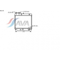 HD2178 AVA Радиатор, охлаждение двигателя