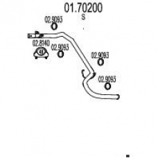 01.70200 MTS Труба выхлопного газа
