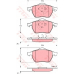 GDB1275 TRW Комплект тормозных колодок, дисковый тормоз