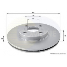 ADC0151V COMLINE Тормозной диск