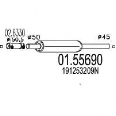 01.55690 MTS Предглушитель выхлопных газов