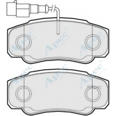 PAD1554 APEC Комплект тормозных колодок, дисковый тормоз