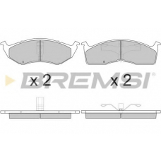 BP2765 BREMSI Комплект тормозных колодок, дисковый тормоз