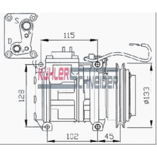 8408591 KUHLER SCHNEIDER Компрессор, кондиционер