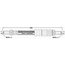 FBH6567 FIRST LINE Тормозной шланг