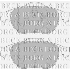 BBP1731 BORG & BECK Комплект тормозных колодок, дисковый тормоз