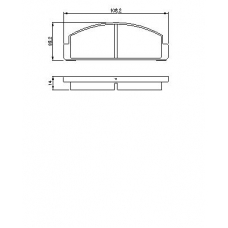 0 986 424 058 BOSCH Комплект тормозных колодок, дисковый тормоз