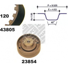 23805 MAPCO Комплект ремня грм