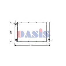 051003N AKS DASIS Радиатор, охлаждение двигателя