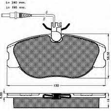 10133 BSF Комплект тормозных колодок, дисковый тормоз