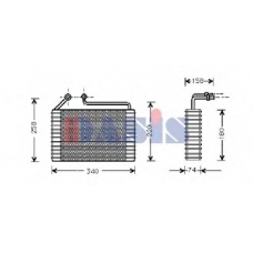 820151N AKS DASIS Испаритель, кондиционер