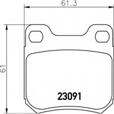 8DB 355 009-041 HELLA Комплект тормозных колодок, дисковый тормоз