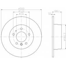 8DD 355 101-761 HELLA PAGID Тормозной диск