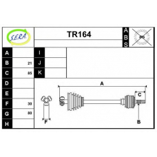 TR164 SERA Приводной вал